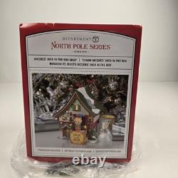 Dept 56 JACQUES' JACK IN THE BOX SHOP North Pole Village 6011411 NEW IN BOX XMAS