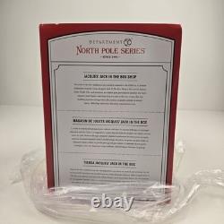 Dept 56 JACQUES' JACK IN THE BOX SHOP North Pole Village 6011411 NEW IN BOX XMAS