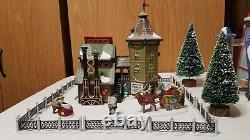 Dept 56 LOT NORTH POLE Forge Assembly Snow Factory Elves Fence Trees 8 Items