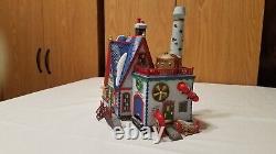 Dept 56 LOT NORTH POLE Forge Assembly Snow Factory Elves Fence Trees 8 Items