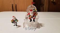 Dept 56 LOT SANTA'S VISITING CENTER North Pole Gate Elves Bench Trees 10 Items