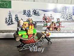 Dept 56 Loading The Sleigh 52732 Christmas Village Animated North Pole WORKING