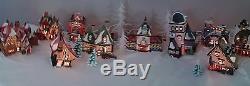 Dept 56 Lot Heritage Village Collection North Pole Series Buildings + Trees