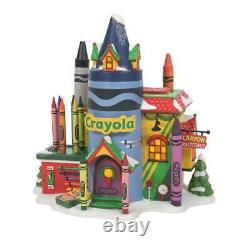Dept 56 Lot of 2 Animated CRAYOLA CRAYON FACTORY + THAT'S A WRAP North Pole D56