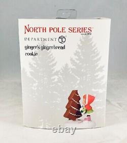 Dept 56 Lot of 2 GINGER'S COTTAGE + GINGERBREAD COOKIE North Pole Lane D56 New