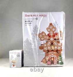 Dept 56 Lot of 2 GINGERBREAD COOKIE MILL + SPINNING INTO TREATS NP Animated D56