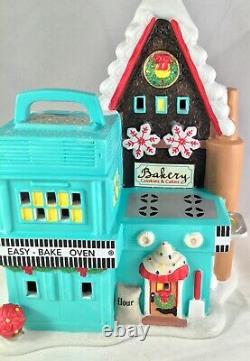 Dept 56 Lot of 2 HASBRO EASY-BAKE BAKERY + SHARING EASY BAKE CAKE North Pole D56