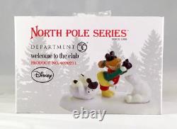 Dept 56 Lot of 2 MICKEY'S EARS FACTORY + WELCOME TO THE CLUB North Pole Disney