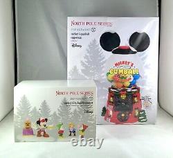 Dept 56 Lot of 2 MICKEY'S GUMBALL EMPORIUM + MICKEY'S BIG BUBBLE CONTEST Disney