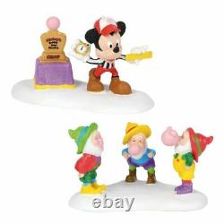 Dept 56 Lot of 2 MICKEY'S GUMBALL EMPORIUM + MICKEY'S BIG BUBBLE CONTEST Disney