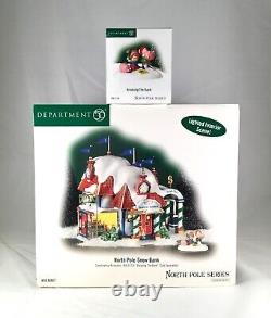 Dept 56 Lot of 2 NORTH POLE SNOW BANK + BREAKING THE BANK Department D56 New