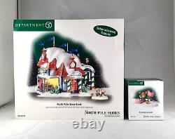 Dept 56 Lot of 2 NORTH POLE SNOW BANK + BREAKING THE BANK Department D56 New
