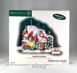 Dept 56 Lot of 2 NORTH POLE SNOW BANK + BREAKING THE BANK Department D56 New