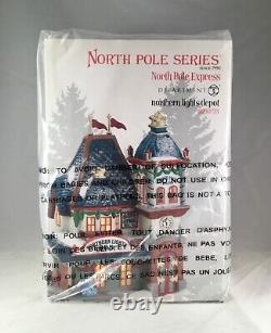 Dept 56 Lot of 2 NORTHERN LIGHTS DEPOT + N. L. EXPRESS ENGINE North Pole D56 New