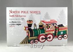 Dept 56 Lot of 2 NORTHERN LIGHTS DEPOT + N. L. EXPRESS ENGINE North Pole D56 New