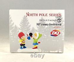 Dept 56 Lot of 2 SANTA'S DQ CONE HOUSE + DQ YUMMY TREATS TO EAT North Pole D56
