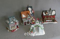 Dept 56 Lot of 4 North Pole Series Village / Box & Light Cords / Christmas Decor