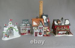 Dept 56 Lot of 4 North Pole Series Village / Box & Light Cords / Christmas Decor