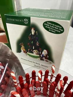 Dept. 56 Lot of Village Accessories North Pole Series Peppermint