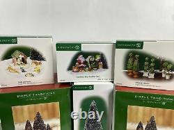 Dept. 56 Lot of Village Accessories North Pole Series Peppermint
