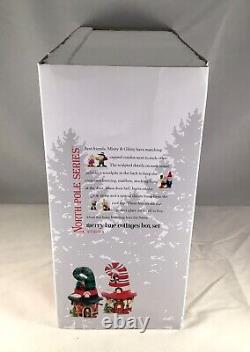 Dept 56 MERRY LANE COTTAGES 5 & 6 Box Set of 5 NORTH POLE 4056664 Department D56