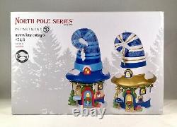 Dept 56 MERRY LANE COTTAGES 7 & 8 Set of 2 #6002878 NORTH POLE Village BRAND NEW