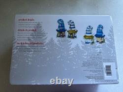 Dept 56 MERRY LANE COTTAGES #7 & 8 Set of 2 North Pole 6002878 Platinum Key D56