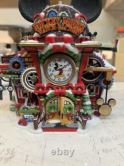 Dept 56 Mickey Mouse Watch Factory 56951 Disney North Pole Snow Village Series
