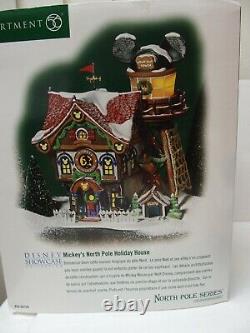 Dept 56 Mickey's North Pole Holiday House 2003 Complete Tested Works Great Shape