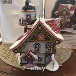 Dept. 56 Mickeys North Pole Holiday House Disney Christmas Lighted Village