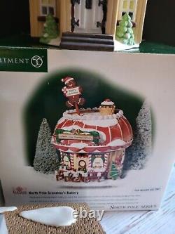 Dept 56 Mixed Lot Includes 8 Houses, North Pole Houses New In Box with Accessories