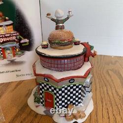 Dept 56 NORTH POLE 2003 RARE Red Elf Land Diner #56765 NEW