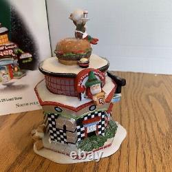 Dept 56 NORTH POLE 2003 RARE Red Elf Land Diner #56765 NEW