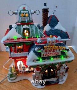 Dept 56 NORTH POLE 2008 RARE Robbie's Robot Factory #799998 MINT