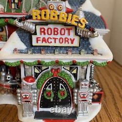 Dept 56 NORTH POLE 2008 RARE Robbie's Robot Factory #799998 MINT