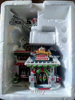 Dept 56 NORTH POLE 2008 RARE Robbie's Robot Factory #799998 MINT