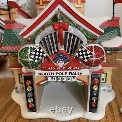 Dept 56 NORTH POLE 2011 Disney Cars 2 North Pole Rally Center #4023616 MINT