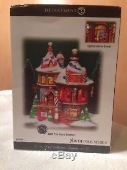 Dept 56 NORTH POLE BEARD TRIMMERS Christmas Snow Village House 56958 Lemax