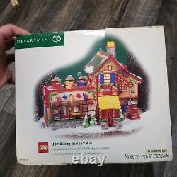 Dept 56 NORTH POLE LEGO BUILDING CREATION STATION Brand New In box