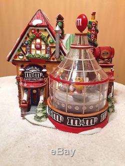 Dept 56 NORTH POLE M&M CANDY FACTORY Animated Christmas Snow Village 56773 Lemax