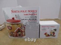Dept. 56 NP 2011 Santa's Sweet Shop North Pole Cookie Exchange & We Like'Em All