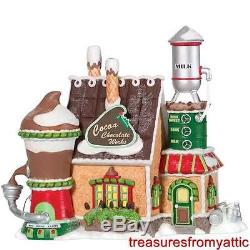 Dept 56 NP COCOA CHOCOLATE WORKS #805545 NRFB North Pole Village Hot