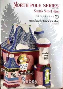 Dept. 56 North Pole 2013 Santa's Sweet Shop Snowflake's Snow Cone Shop 4030717