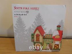 Dept 56 North Pole Animated A Stitch In Yule Time NIB Free Shipping