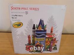 Dept 56 North Pole Animated Crayola Crayon Factory NIB Free Shipping