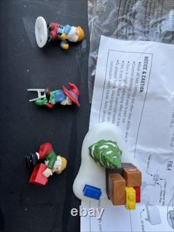 Dept 56 North Pole Animated LEGO Warehouse Forklift 5 #56.56819 Working
