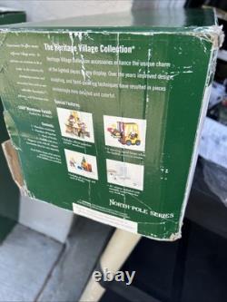 Dept 56 North Pole Animated LEGO Warehouse Forklift 5 #56.56819 Working