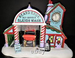 Dept 56 North Pole BEARD BROS BROTHERS SLEIGH WASH Santa's Village #56740 NIB