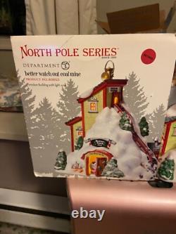 Dept. 56 North Pole BETTER WATCH OUT COAL MINE #808923 EUC HARD TO FIND/RARE