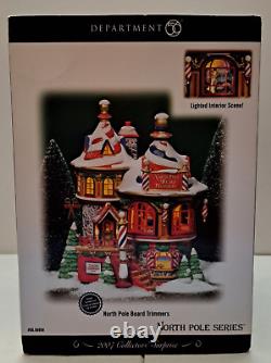 Dept 56 North Pole Beard Trimmers, 2007 Collectors' Surprise, Lighted Santa